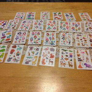 Temporary tattoos, mermaids, dinosaurs, animals